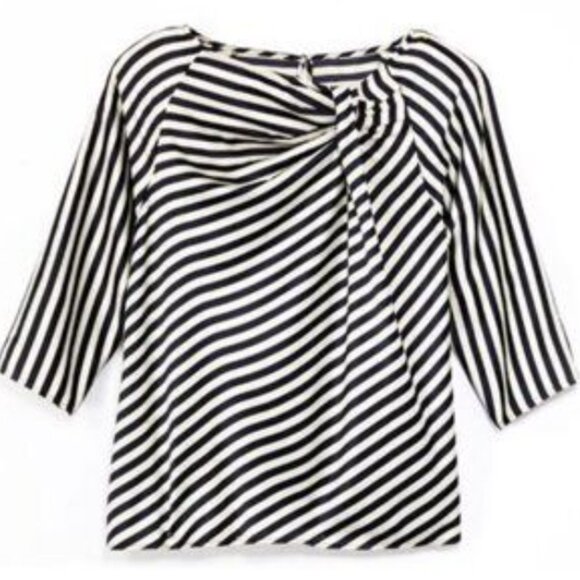 The Limited Navy and Cream unique front top szXS - Picture 11 of 11